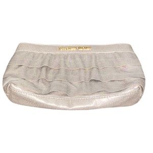 Victoria’s Secret Shimmery Gold Ruffle Clutch